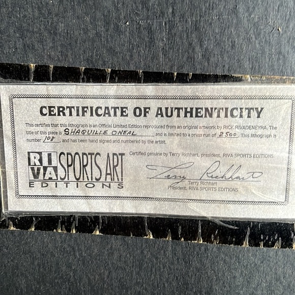 Shaquille O’Neal Fleer 92 rookie card. Official Limited Edition Artwork - Picture 5 of 10